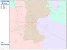 Rapid City Digital Map Color Cast Style